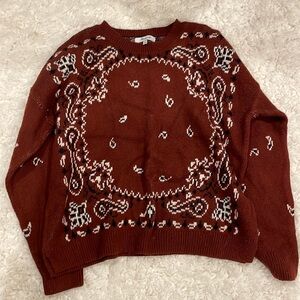 Madewell Bandana Sweater Medium